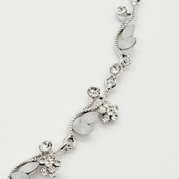 Rhodium plated silver necklace - Picture 5 of 6